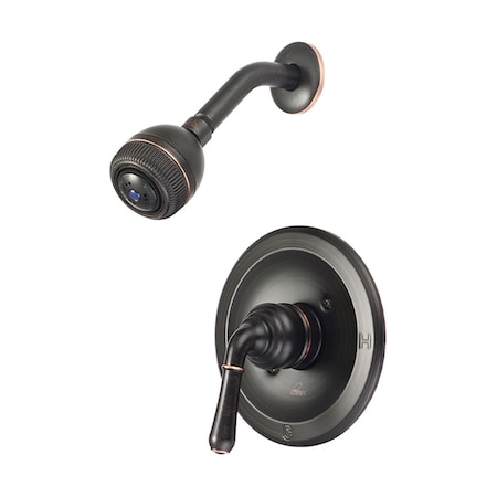 Olympia Faucets Single Handle Shower Trim Set, Wallmount, Moroccan Bronze T-2342-MZ